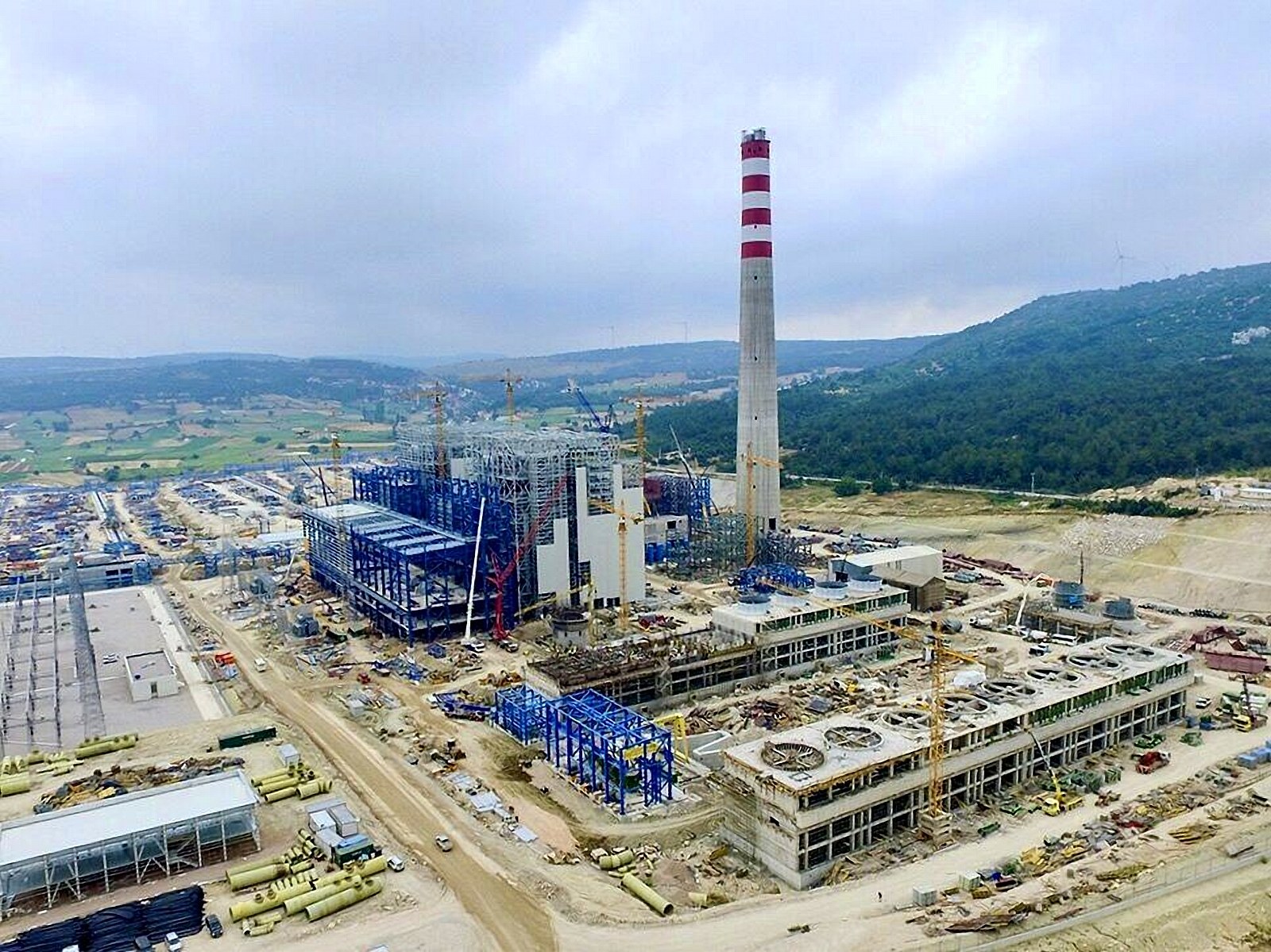 Soma Kolin ТЭС – Железобетонная дымовая труба и конструкции